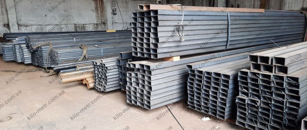 Труба профільна / профильная 15х15х1,2 - 120х120х4,0 метрами / тонами