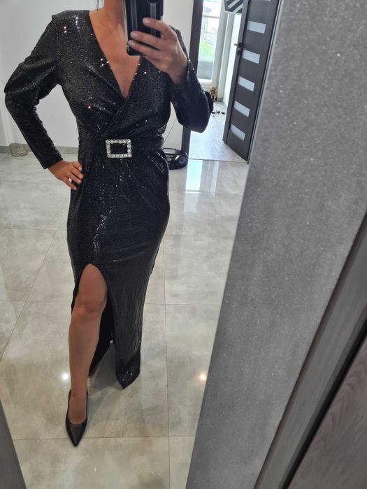 Zjawiskowa elegancka suknia - sylwester, wesele, impreza - a la Gothic