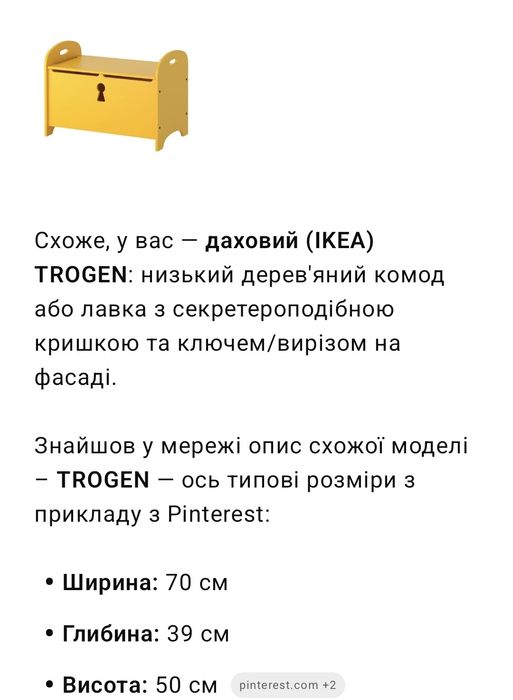 Дитячий комод ikea