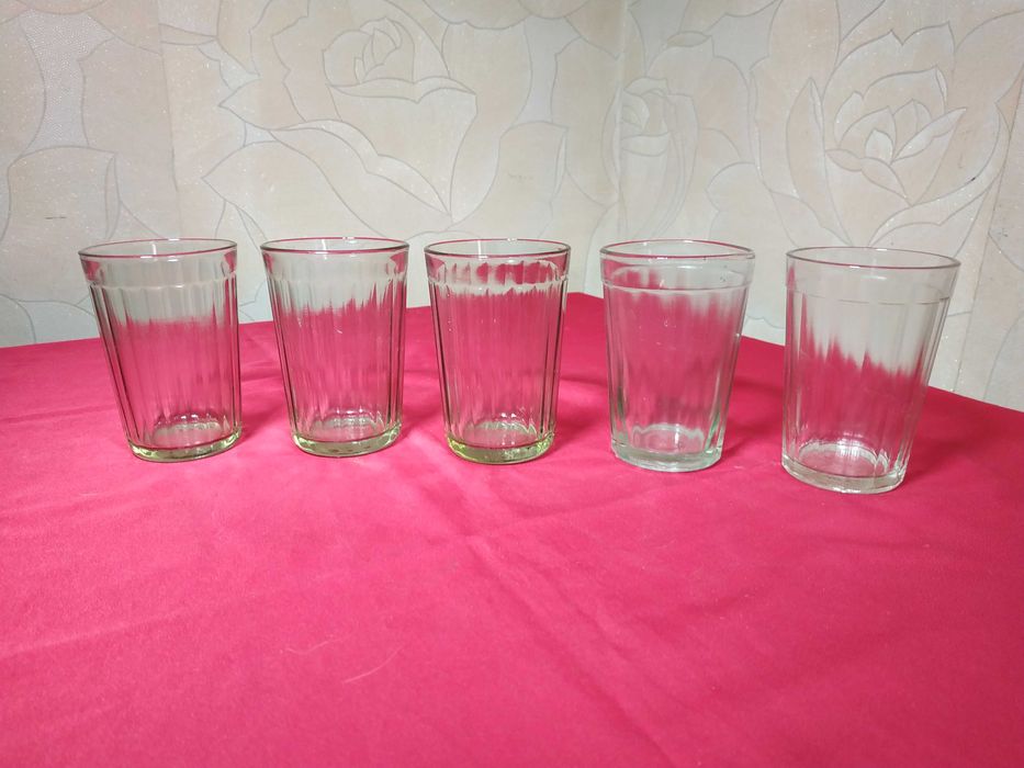 стаканы  граненый разные советское производство