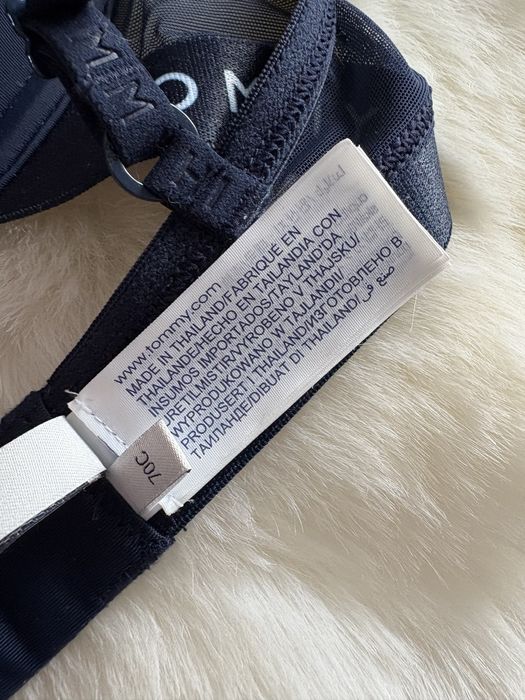 Tommy Hilfiger ciemny granat usztywniany biustonosz 75C M stanik