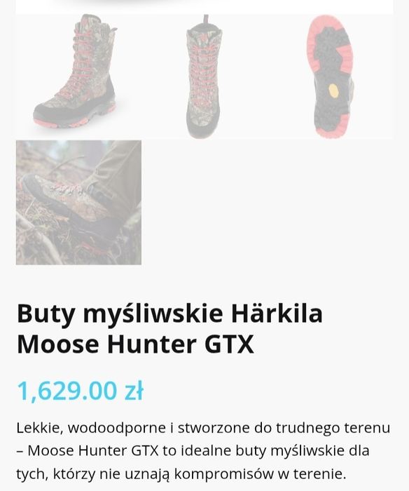 Harkila Mosse Hunter rozmiary 40 i 45
