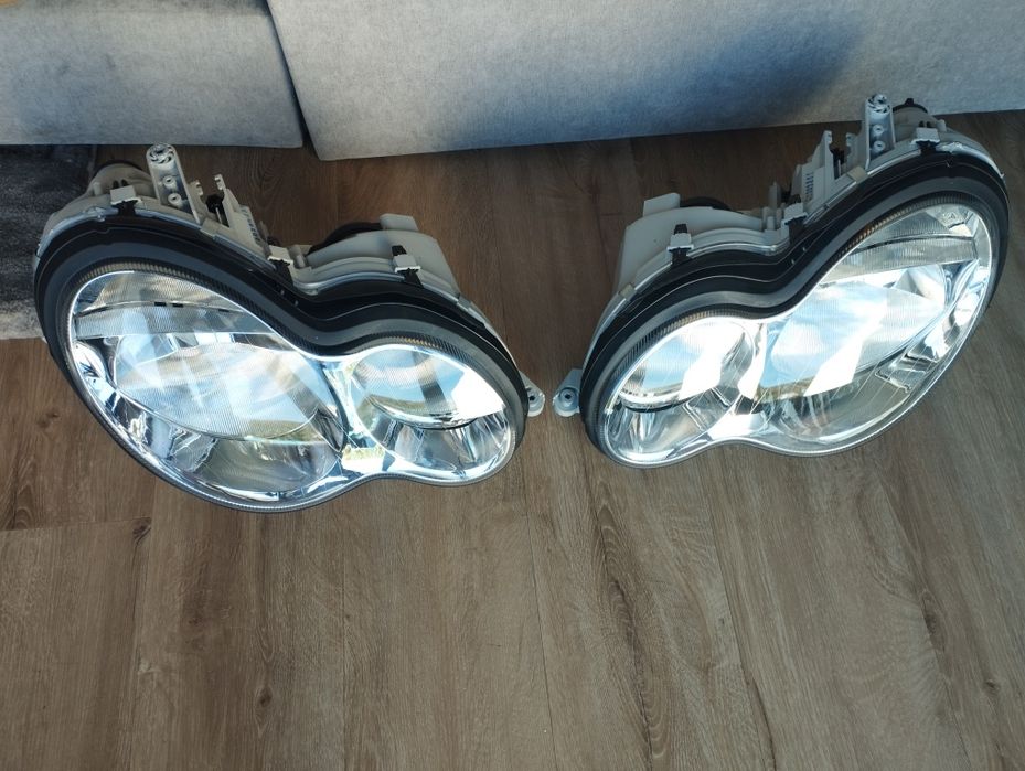 Faróis Lisos Mercedes w203 modelo 2001 a 2005
