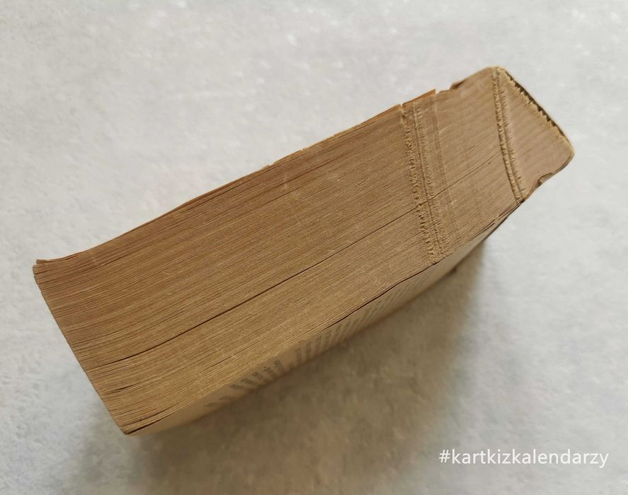 Kartka z kalendarza 1958 - oryginalna