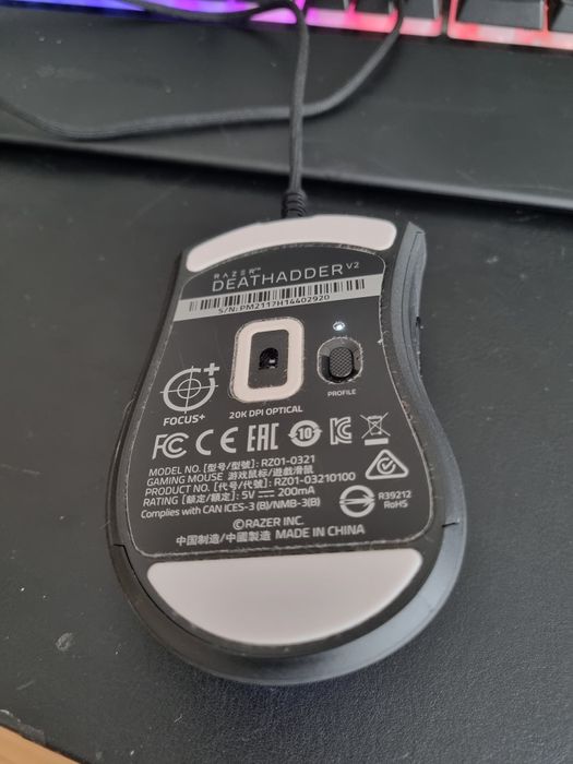 Razer DeathAdder V2 Optical Mouse, Black64297886102273122