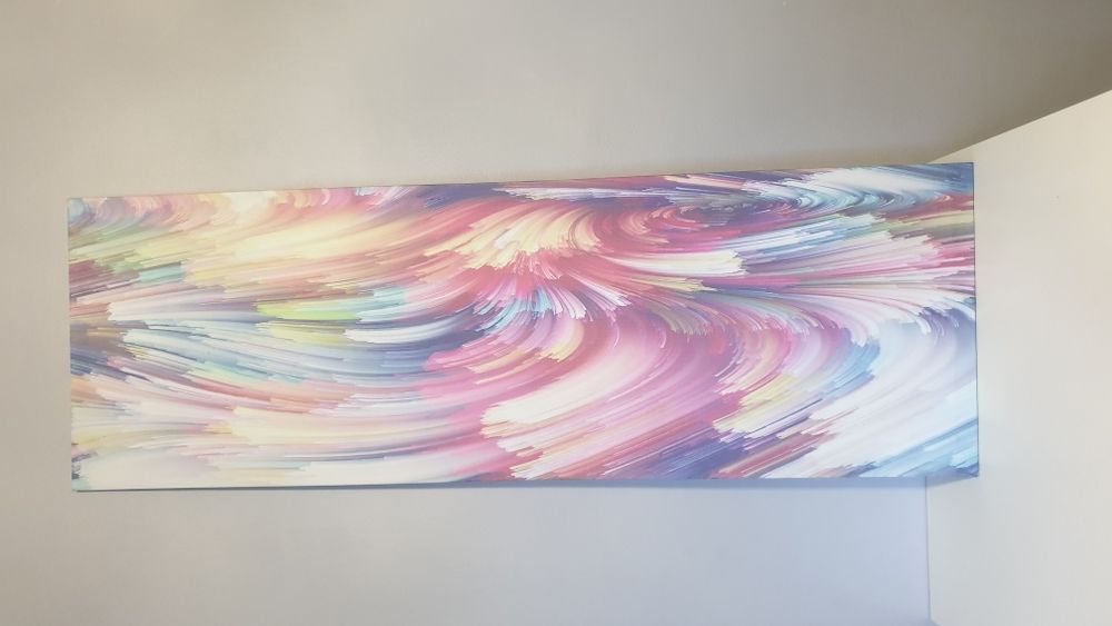 Duży, obraz na płótnie, kolorowy, abstrakcja