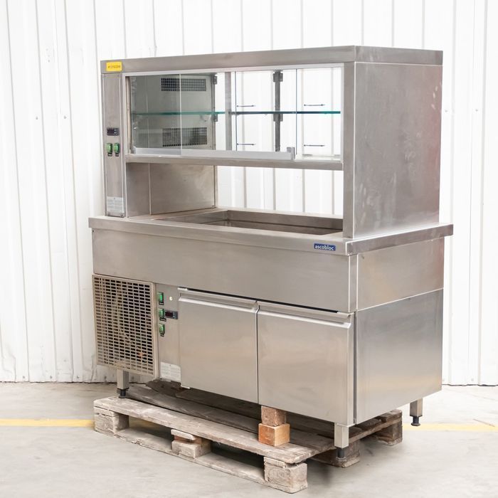 Witryna chłodnicza Ascobloc 2-drzwiowa 145x70x155 cm
