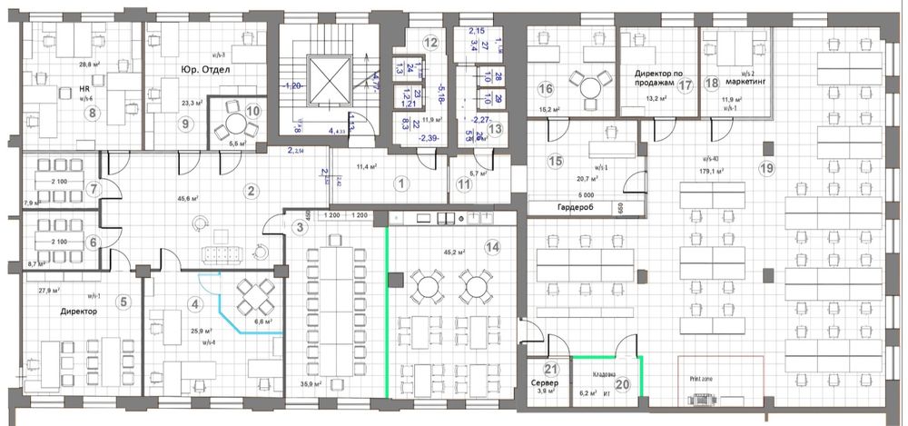 Оренда Офісу 266 m² + 362 m² | Без Комісії | Центр Міста | м.Олімпійська