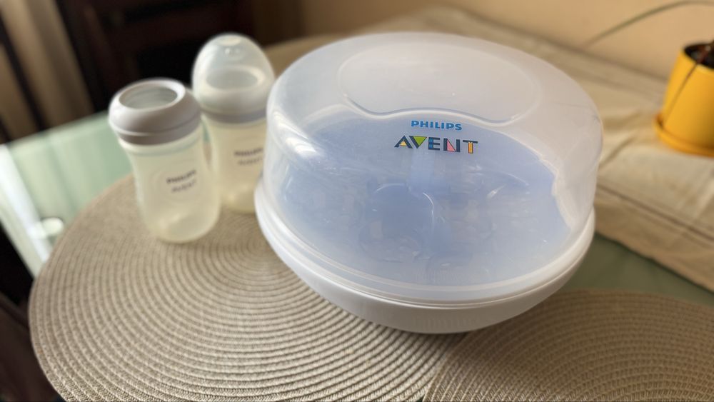 Стерилізатор для мікрохвильової печі Philips Avent + 2 пляшечки у подарунок