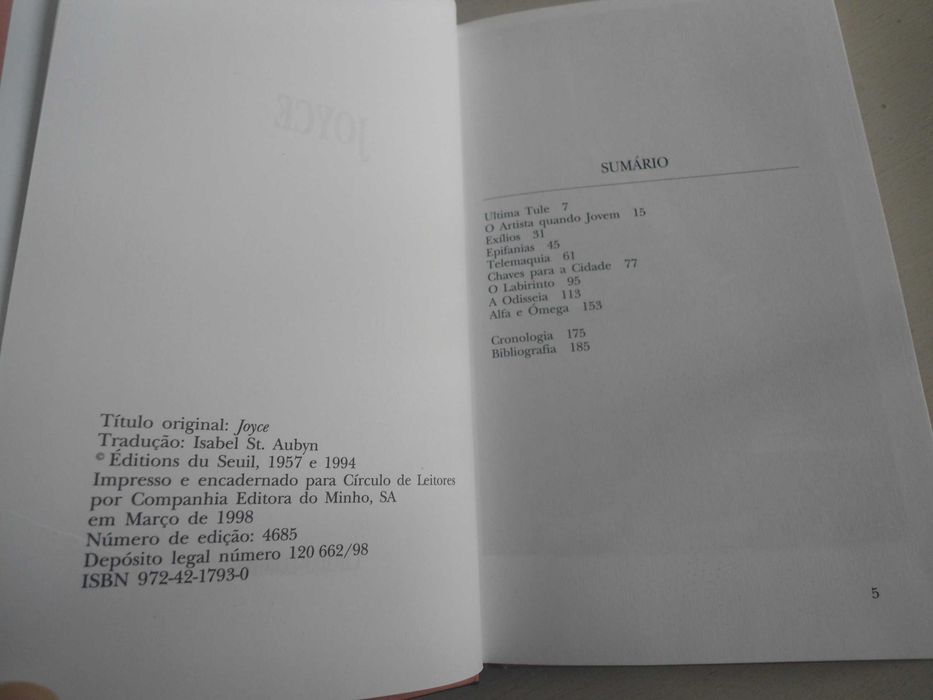 Joyce por Jean Paris