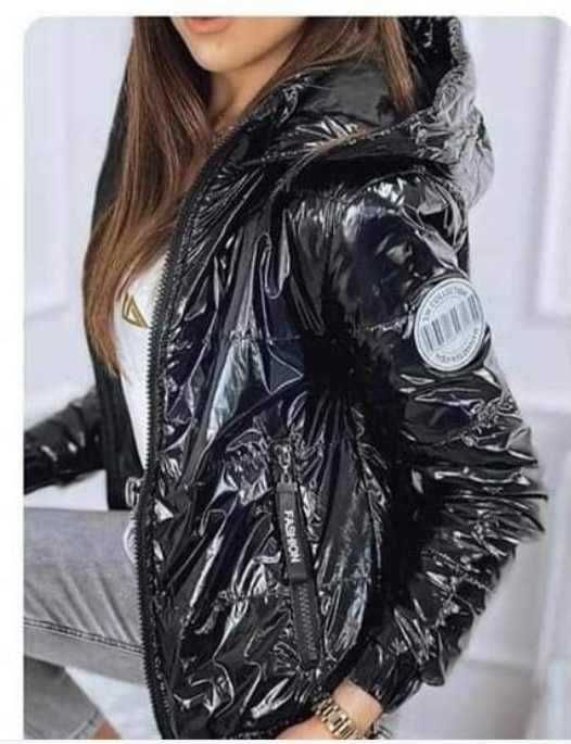 Wyprzedaż czarna kurtka wiosenne 4 XL