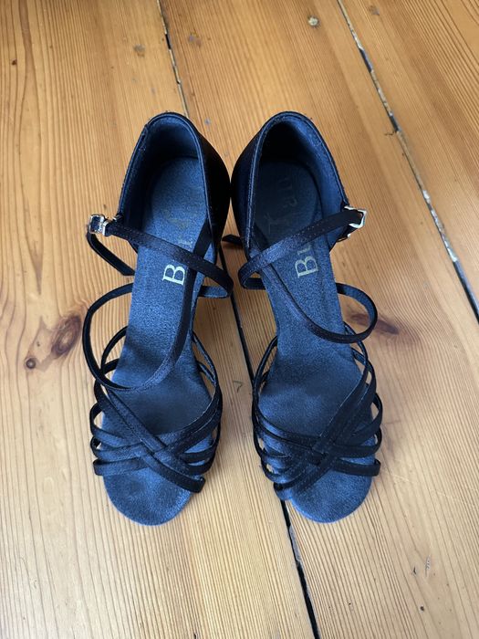 Buty do latino Burtan Havana czarne 38 r. , 24,5 cm