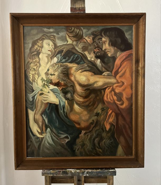 olejny na płótnie van dyck bachanalia