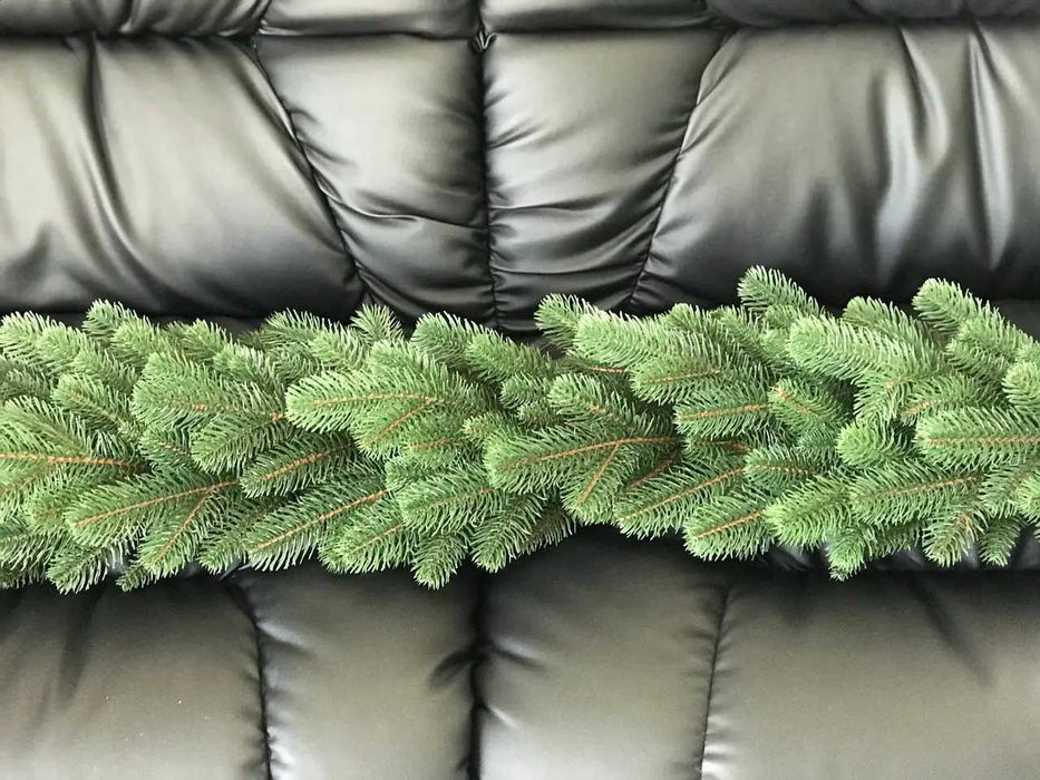 Хвойні новорічні гірлянди Lux - декор (литі зелені 1.2 м. та 2 м.)