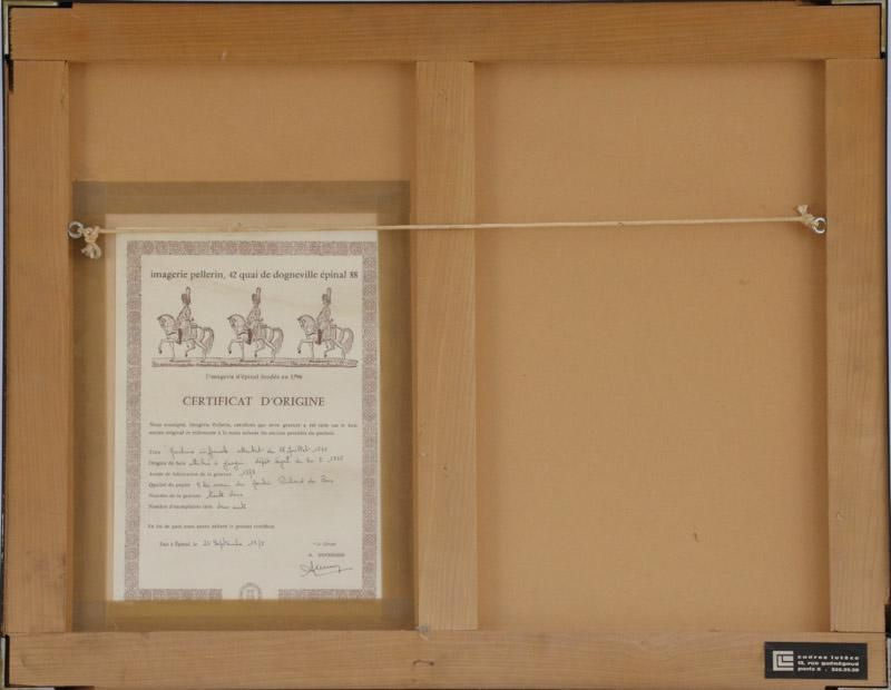 Gravura antiga histórica francesa
