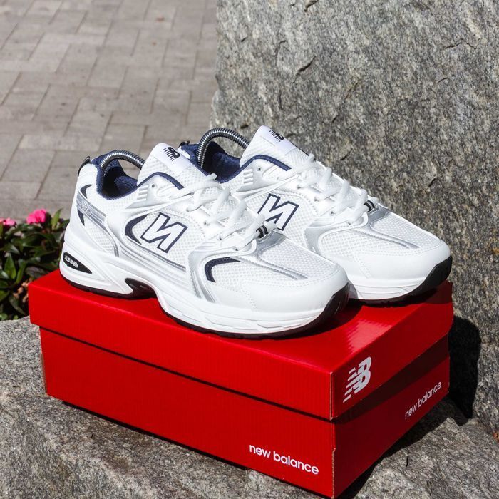 (1729) Кросівки у стилі New Balance 530 білі (з 36 по 45) нб nb