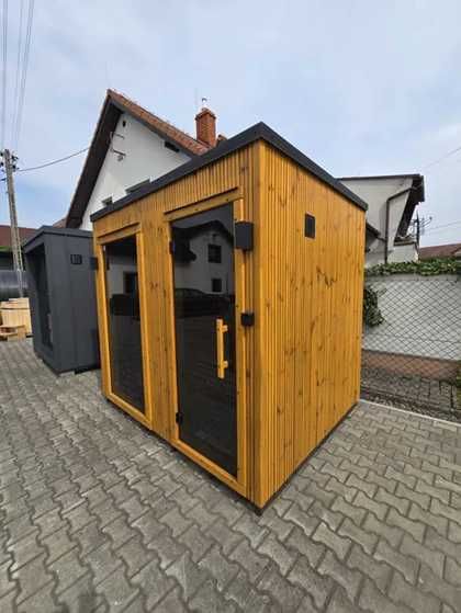 Balia ogrodowa z piecem, jacuzzi, sauna, ruska bania, spa