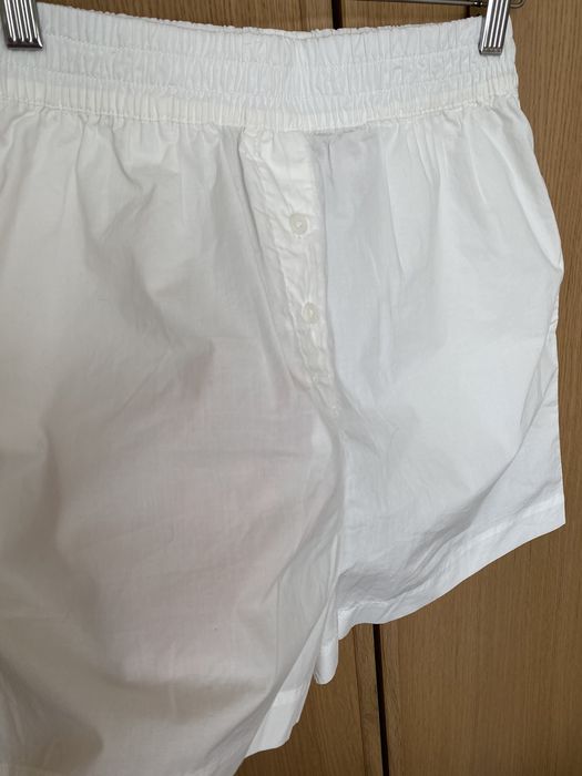Szorty H&M białe XS 34 nowe z metką piżamowe basic