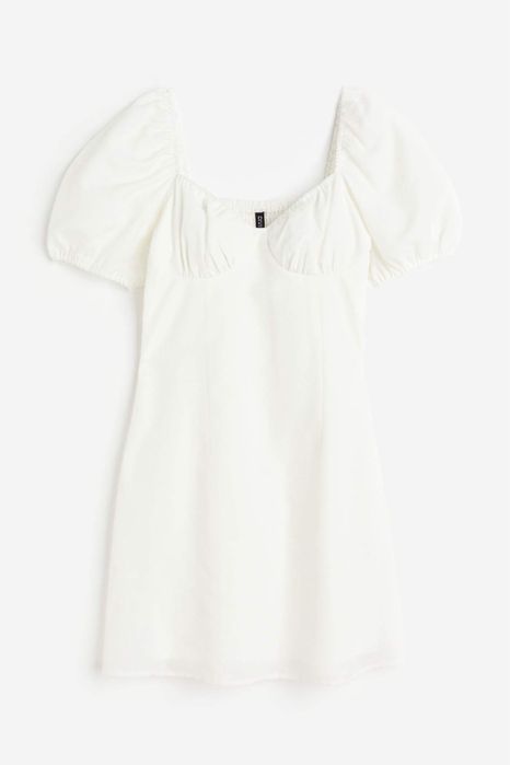 Біла (молочна) сукня h&m , xs ідеальний стан