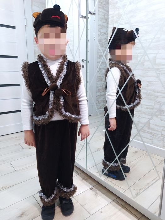 Прокат костюмів ведмедика,ведмедя, вовка, зайчика, помідора ь
