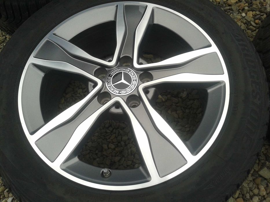 oryginalne r17 5x112 17cali kola jak nowe mielec 225 50 mercedes a206 w206 w205 w212 w207 audi volkswagen seat skoda brigestone blizzak lm-32