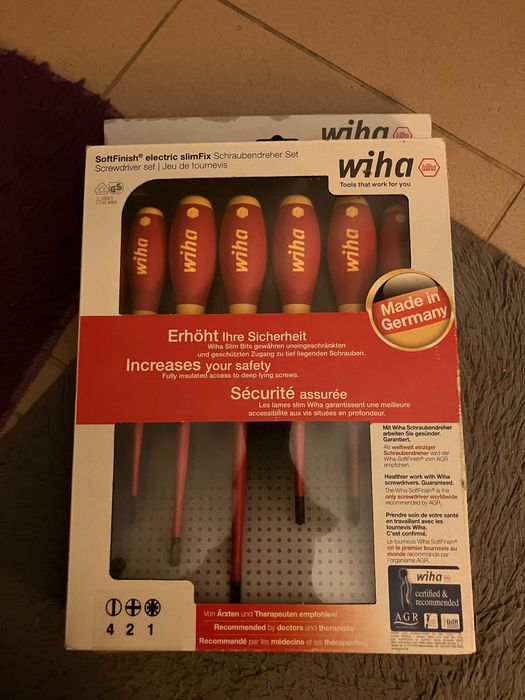 WIHA Zestaw wkrętaków dla elektryka SoftFinish electric slimFix  6cz.