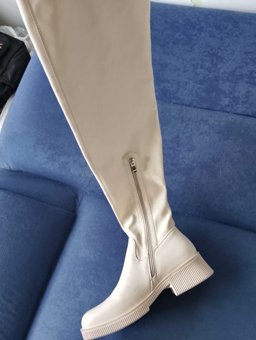 Jak NOWE. MUSZKIETERKI za kolano kozaki.