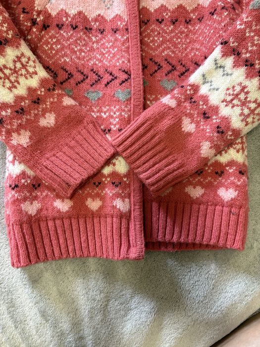 Теплий светер для дівчинки 110р. Теплий кардиган дитячий 4роки