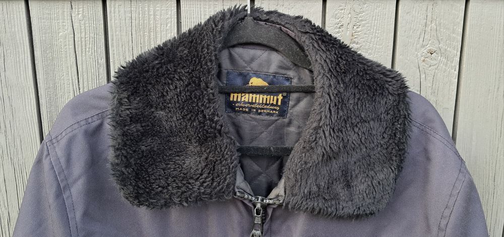 Mammut retro vintage kurtka bomber kołnierz futro odzież robocza r. 48