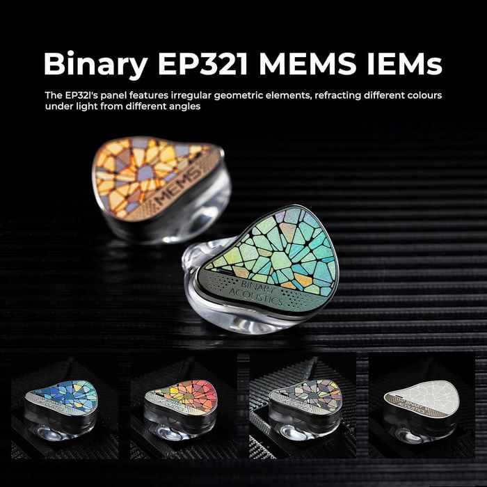 ‼️ Binary EP321 MEMS - первые наушники с драйвером MEMS 2DD+3BA+1 MEMS