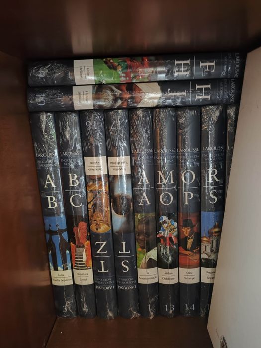 Enciclopédia larousse enciclopédia moderna coleção completa 18 volumes