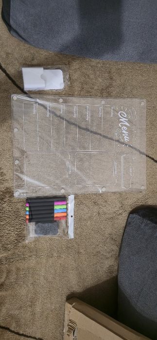 Akrylowa tablica Menu+ markery