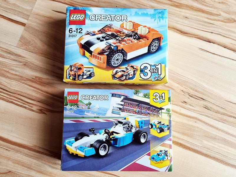 Lego Creator 31017 i 31072 Słoneczny Śmigacz i Potężne Silniki