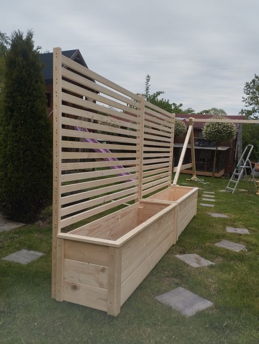Pergola z donicą drewniana!