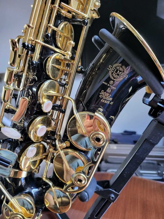 Saksofon altowy SELMER Super Action II JUBILEE  JBL52 czarny, jak nowy