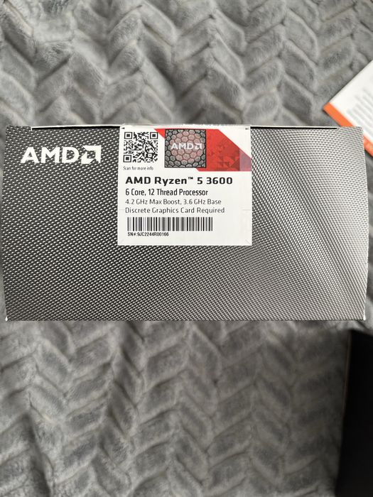AMD Ryzen 5 3600 з боксовим кулером (Socket AM4)