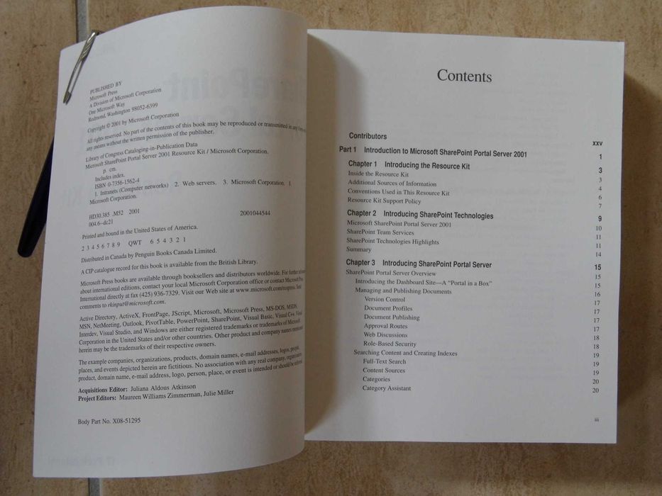SharePoint Portal Server 2001, Microsoft Press64584842649858122