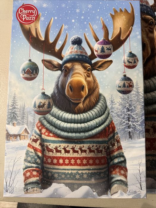 Puzzle Cherry Pazi Świąteczny łoś 500