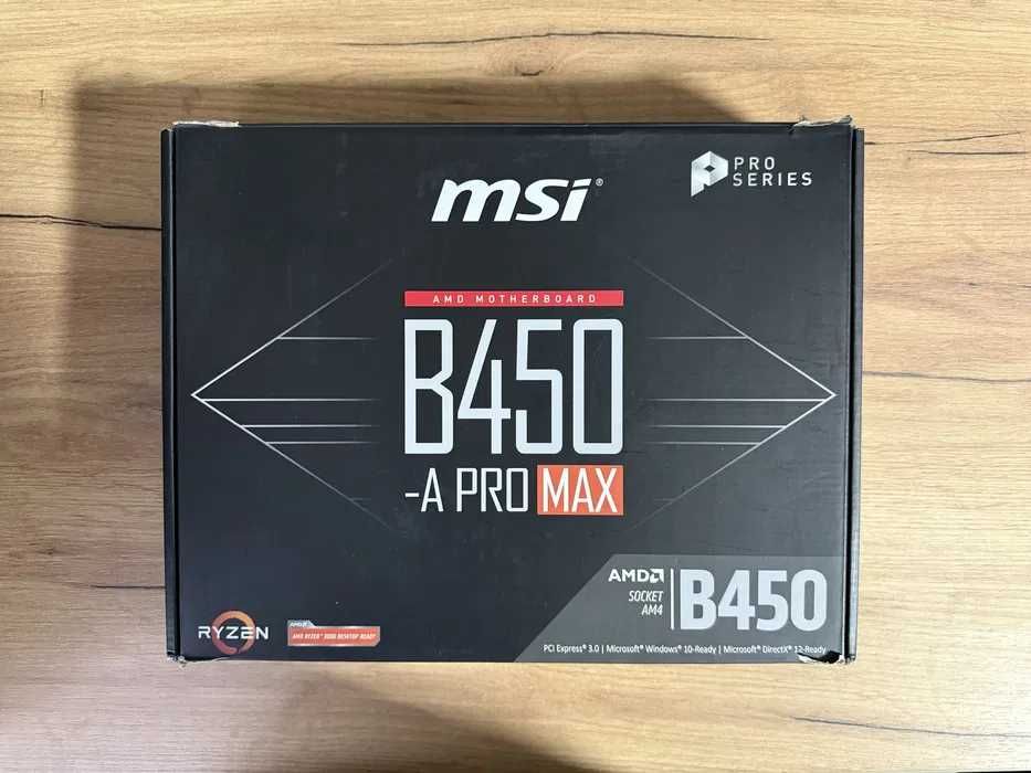 Продам Msi B450-A pro max + Ryzen 5 2600x в отличном состоянии