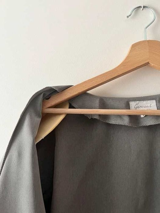 Szary popielaty żakiet damski na lato Giovani L 40