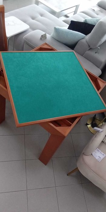 Mesa de Jogo Cerejeira, Xadrez, Damas, Roleta, Cartas