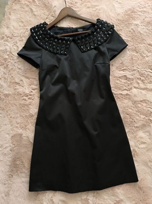 Чорна атласна сукня Oasis