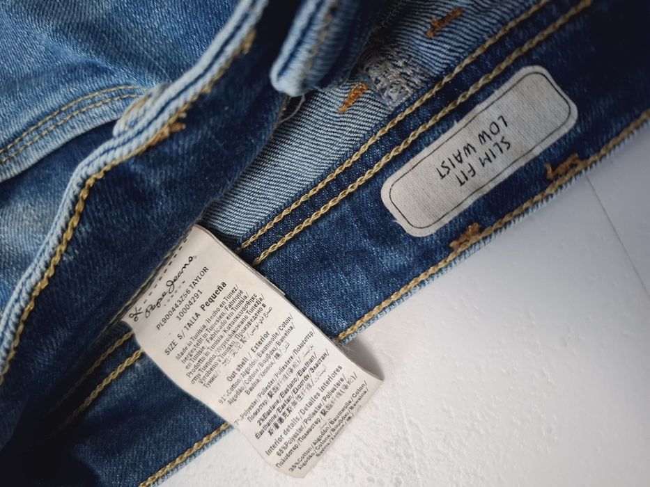 Spodnica S  Pepe Jeans jeansowa denim prosta bawełna  jak nowa