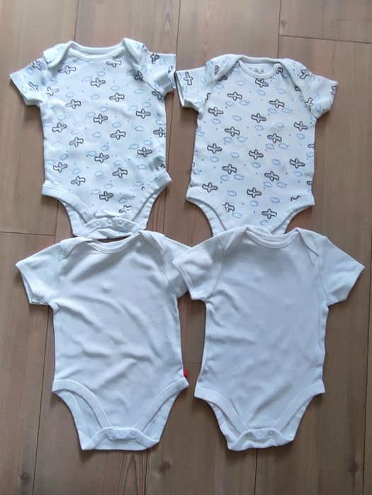 F&F body bodziaki zestaw 4sztuki 74 / samoloty next Zara h&M