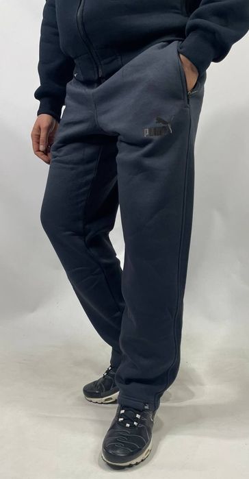 Мужские спортивные штаны Puma зимние теплые на флисе