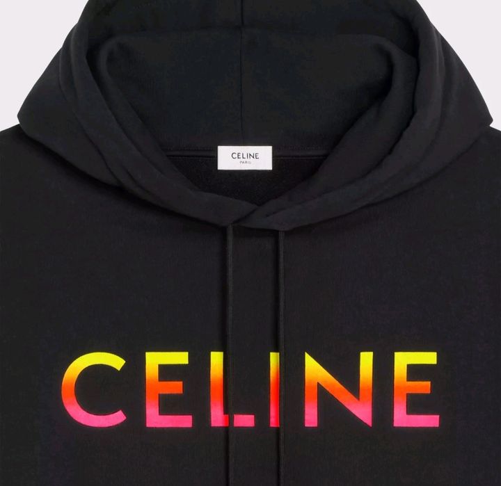 Худи Celine 22aw Gradation Logo Print y753670q кофта толстовка мужская