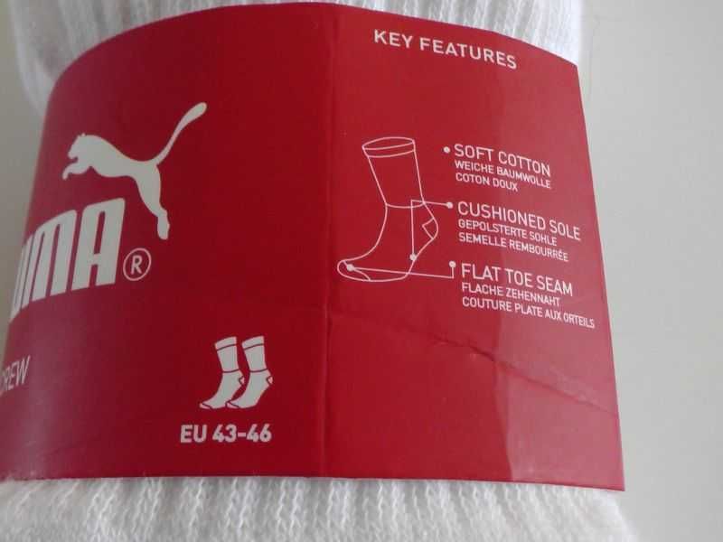 Skarpety Puma Wysokie 43-46 komplet 3 pary