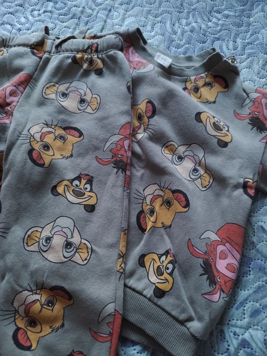 Komplet dresowy dres H&M król lew wiosna lato jesień zima