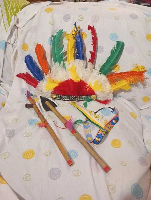 Lote de índio para carnaval