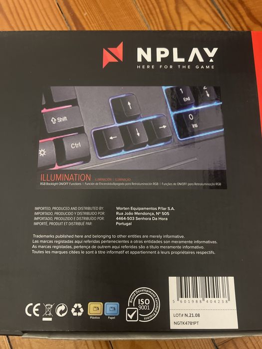 Teclado control gaming keyboard